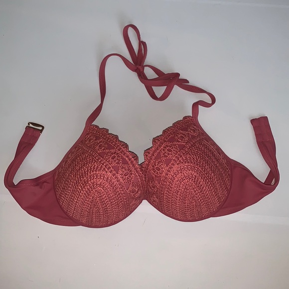 Shade & Shore Crochet Push-up Underwire Bikini Top Size 36C - Picture 2 of 7